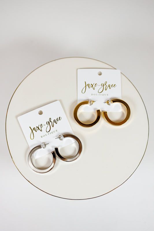 1.5" Brass Hoops, VARIOUS Jaxe + Grace Boutique