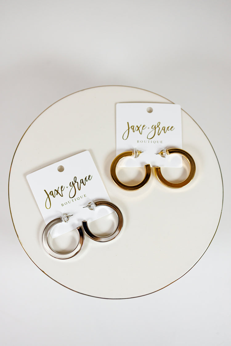 1.5" Brass Hoops, VARIOUS Jaxe + Grace Boutique