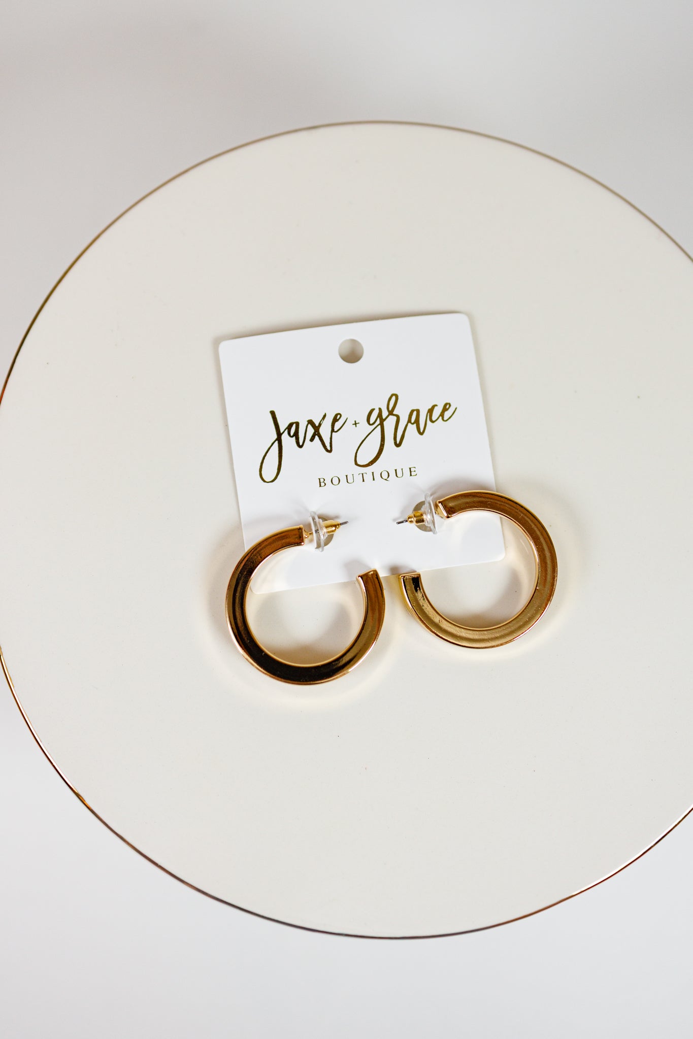 1.5" Brass Hoops, VARIOUS Jaxe + Grace Boutique