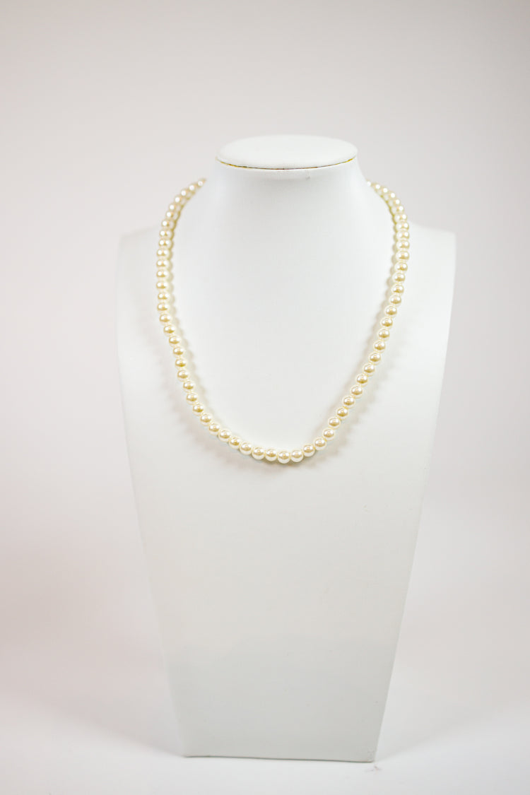 Round Pearl Bead Necklace Jaxe + Grace Boutique