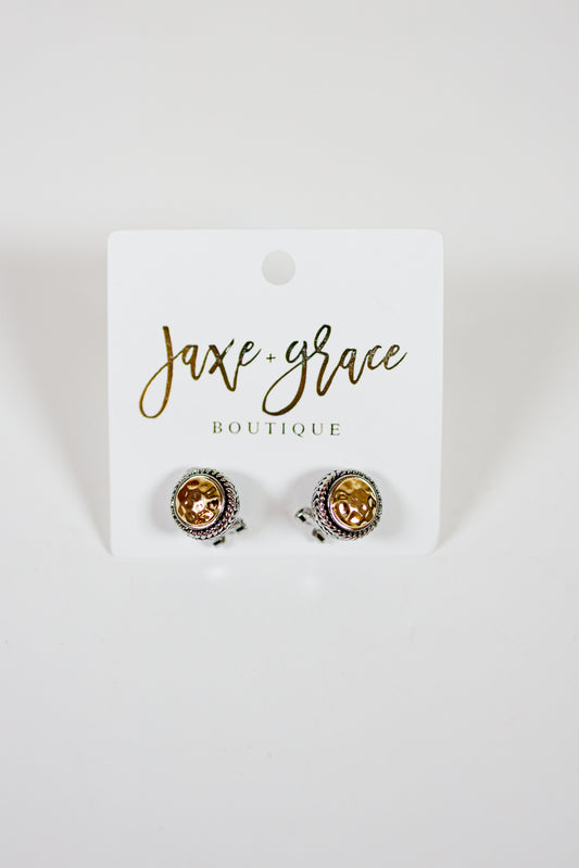 Mixed Metal Cable Studs Jaxe + Grace Boutique