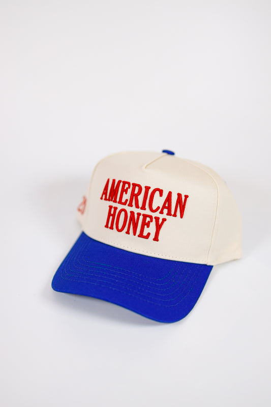 American Honey Trucker Hat, RED EMBROIDERY