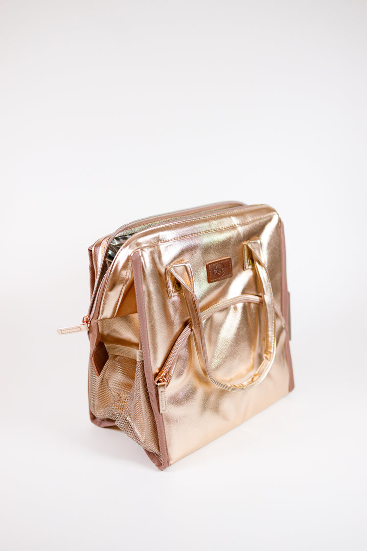 Rose Gold Cooler Lunch Bag Jaxe + Grace Boutique