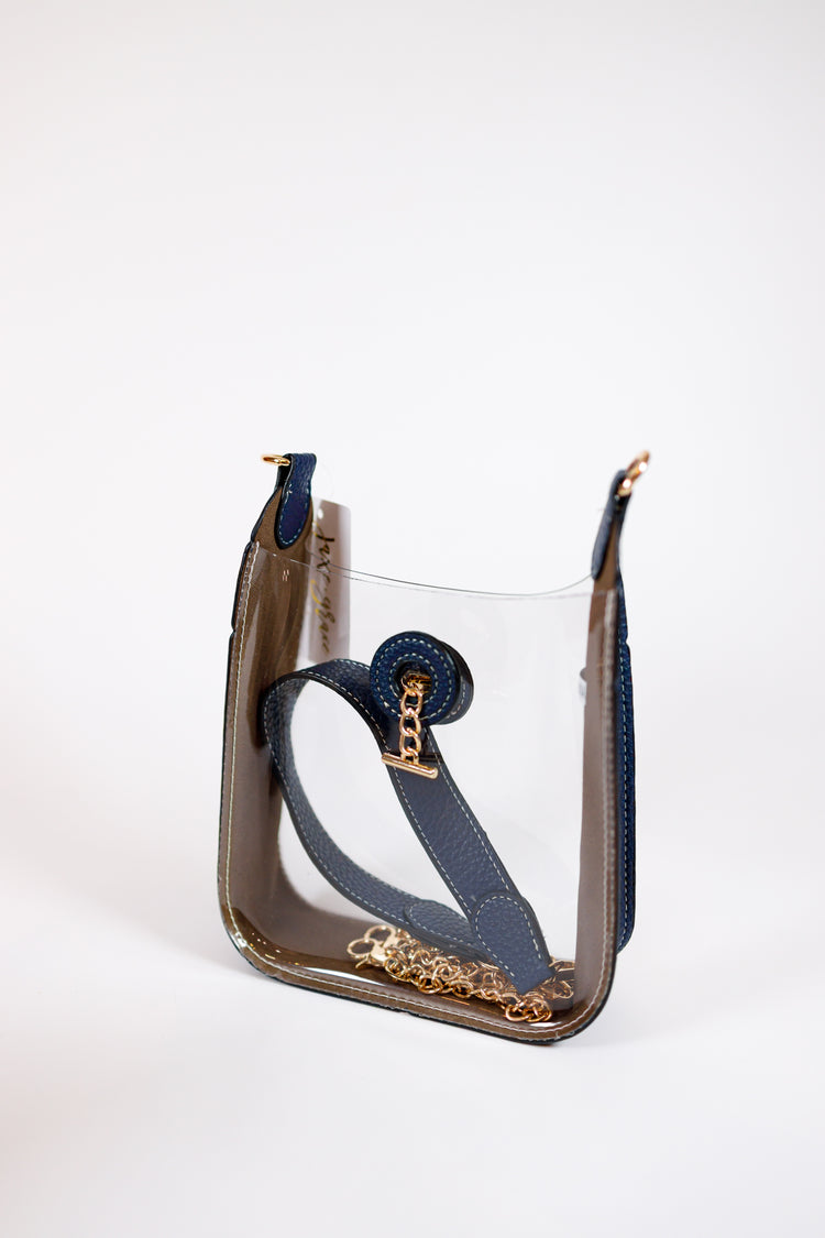 Clear Gameday Bag with Chain Strap, VARIOUS Jaxe + Grace Boutique