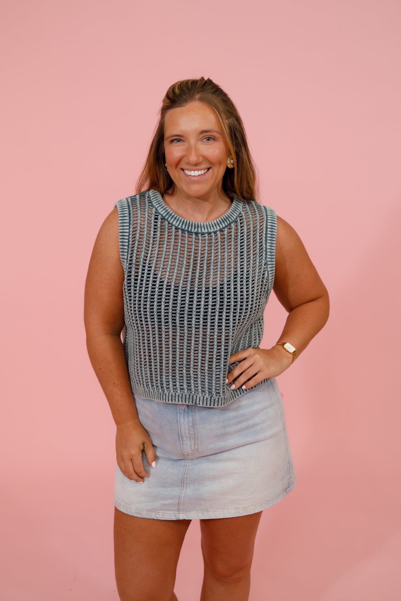 Ash Jade Fish Net Top Jaxe + Grace Boutique