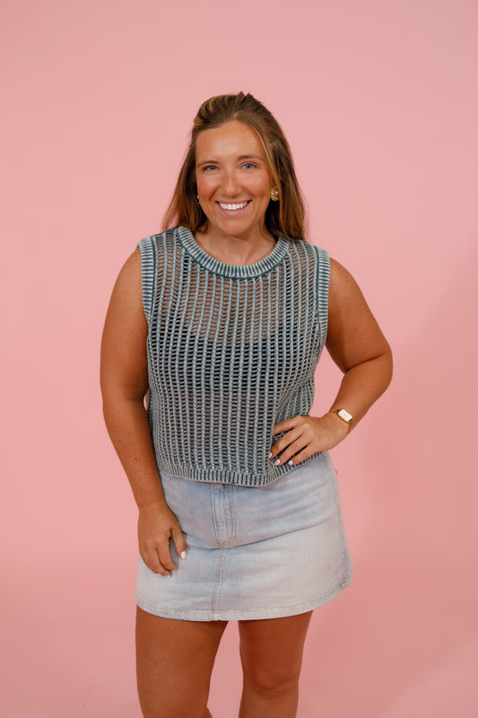 Ash Jade Fish Net Top Jaxe + Grace Boutique