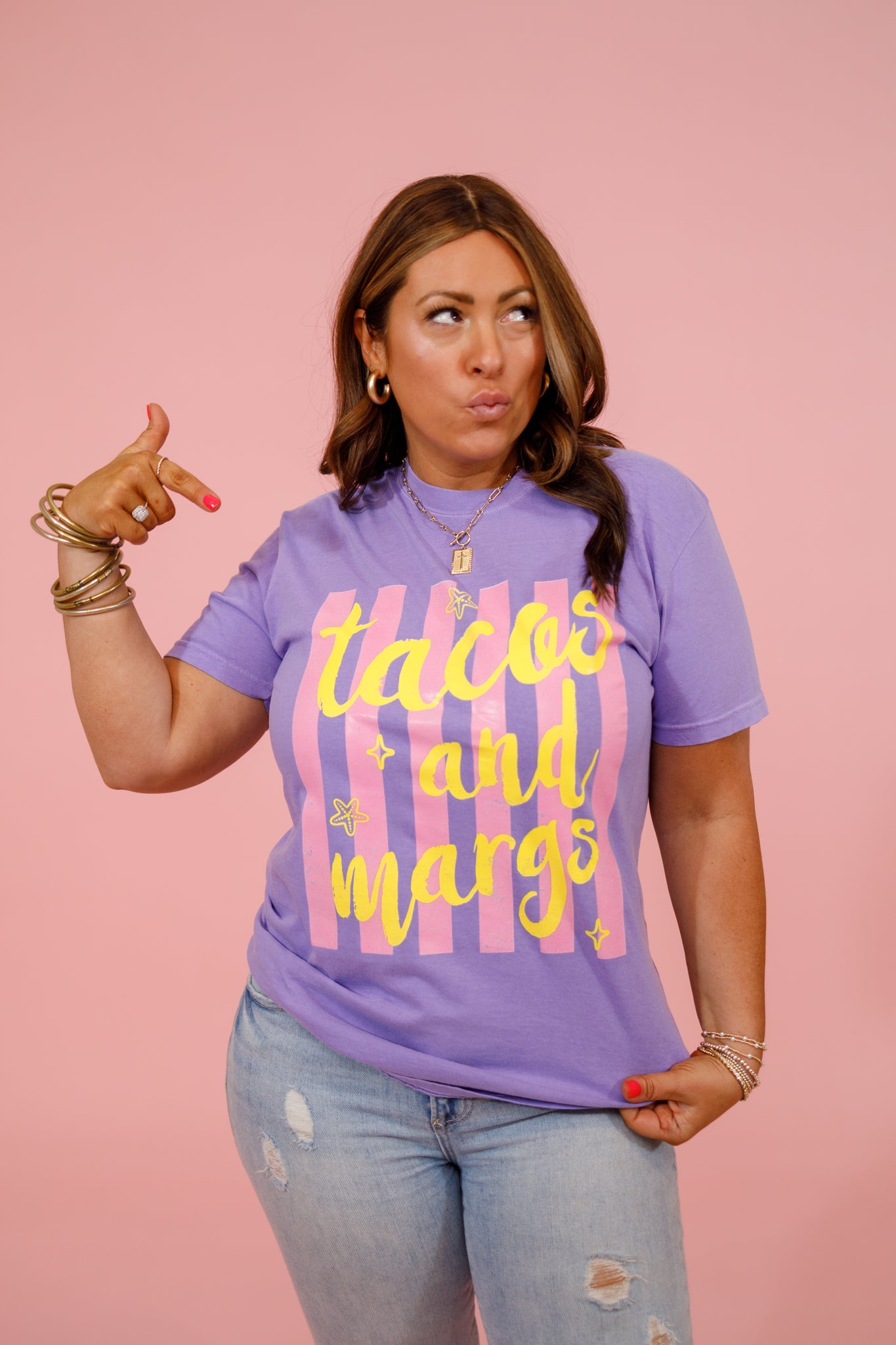 "Tacos and Margs" Graphic Tee Jaxe + Grace Boutique