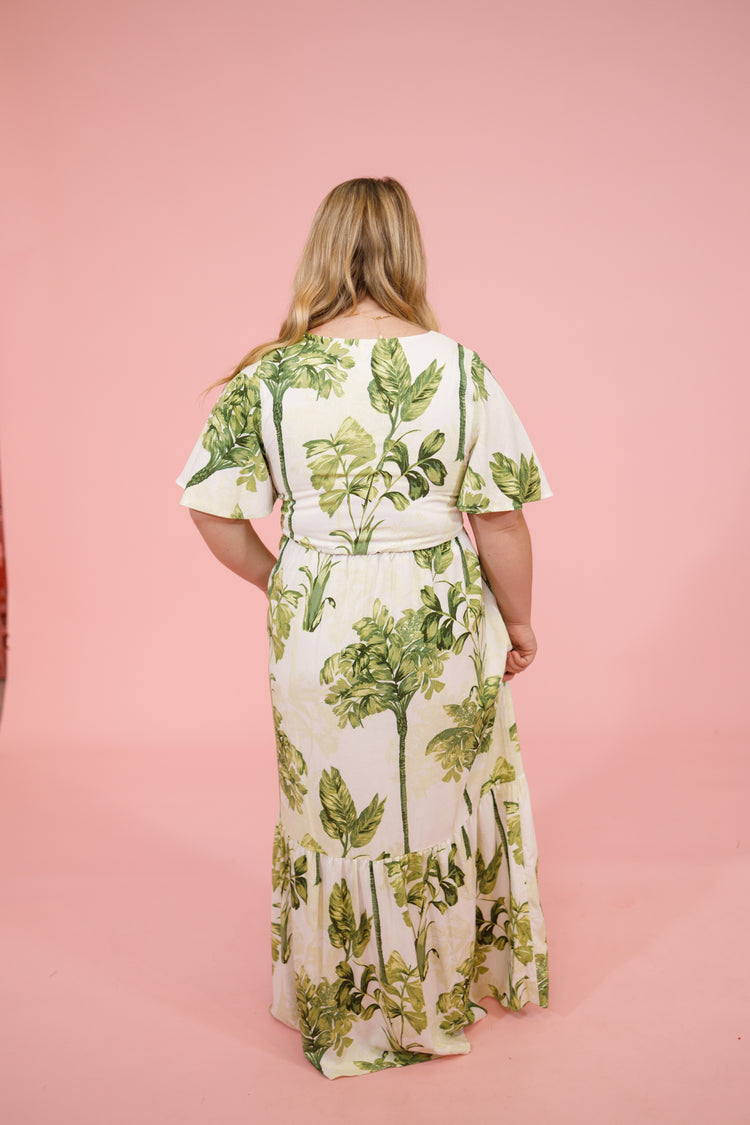 Tropical Flutter Maxi Dress Jaxe + Grace Boutique