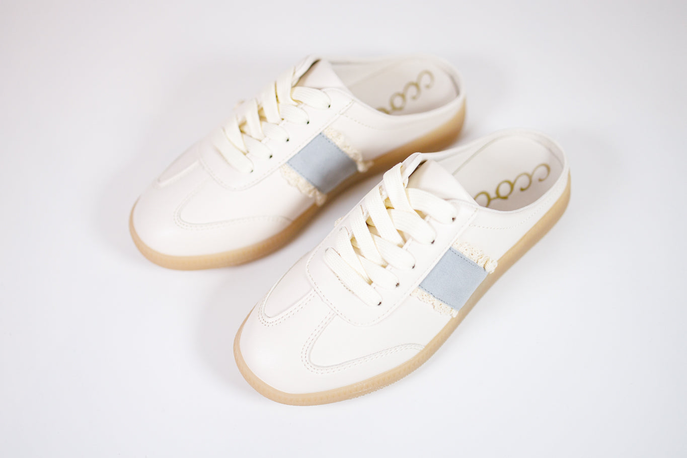 Blue Oliver Lace Detailed Slip On Sneaker Jaxe + Grace Boutique