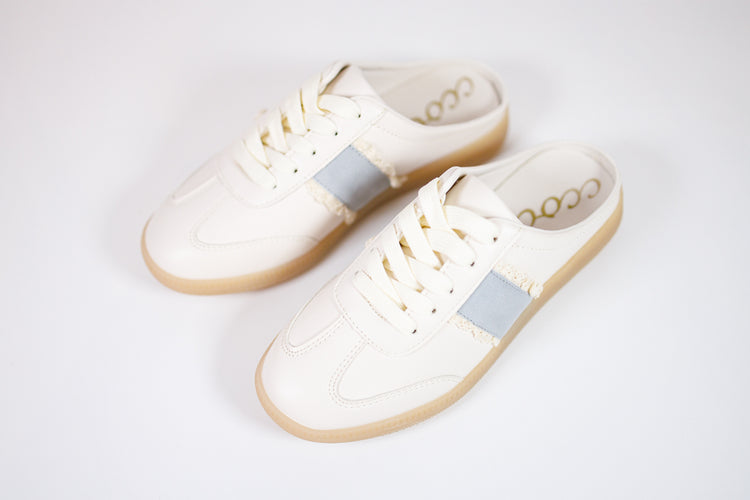 Blue Oliver Lace Detailed Slip On Sneaker Jaxe + Grace Boutique