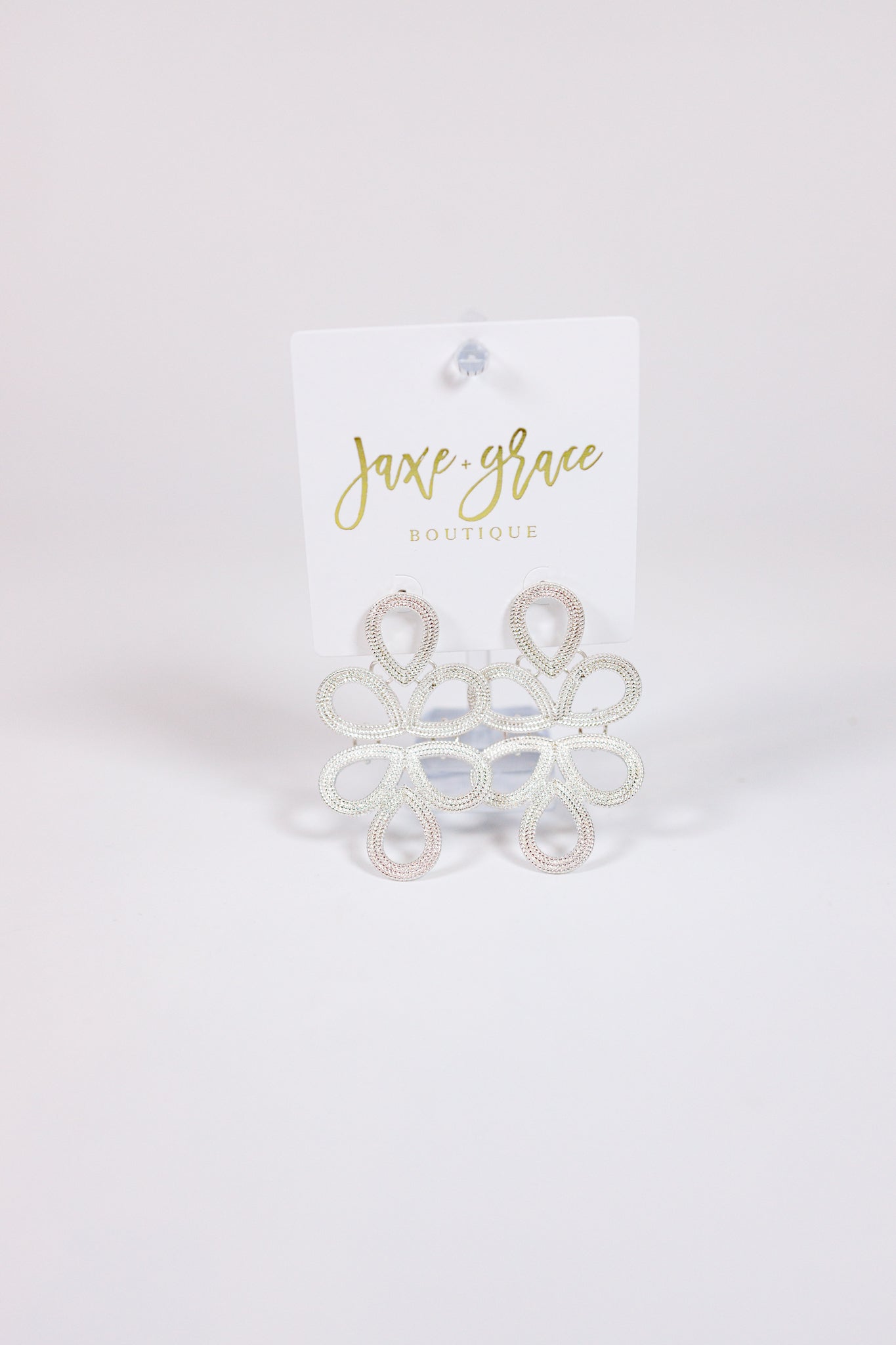 Silver Plaza Earrings Jaxe + Grace Boutique