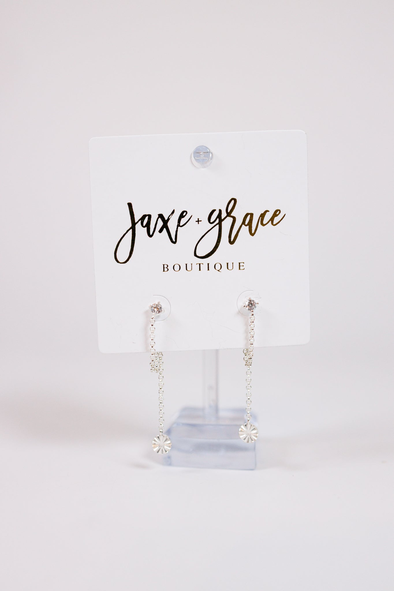 18K Dipped Disc Drop Earrings Jaxe + Grace Boutique
