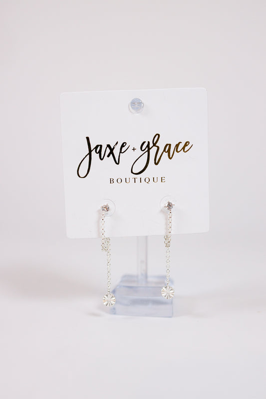18K Dipped Disc Drop Earrings Jaxe + Grace Boutique