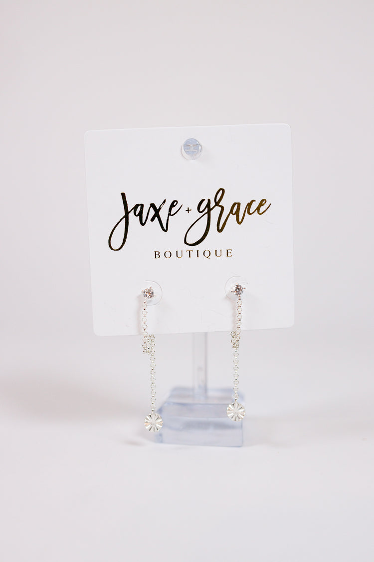18K Dipped Disc Drop Earrings Jaxe + Grace Boutique