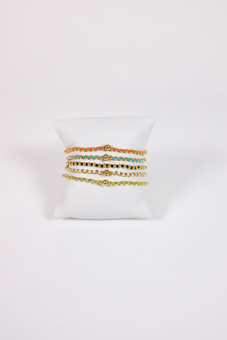 Gold Ball Beaded Bracelet, VARIOUS Jaxe + Grace Boutique