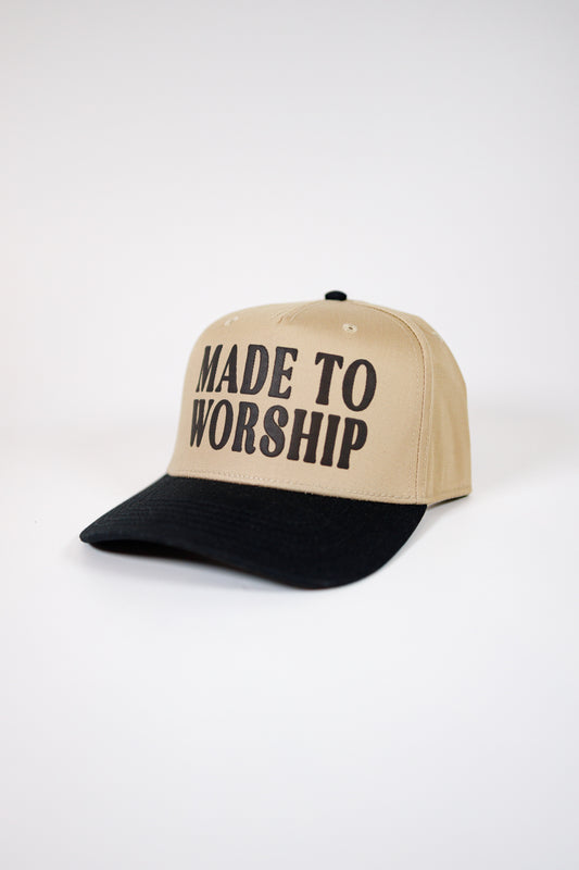 Made to Worship Hat Al + Gray Graphic Tees