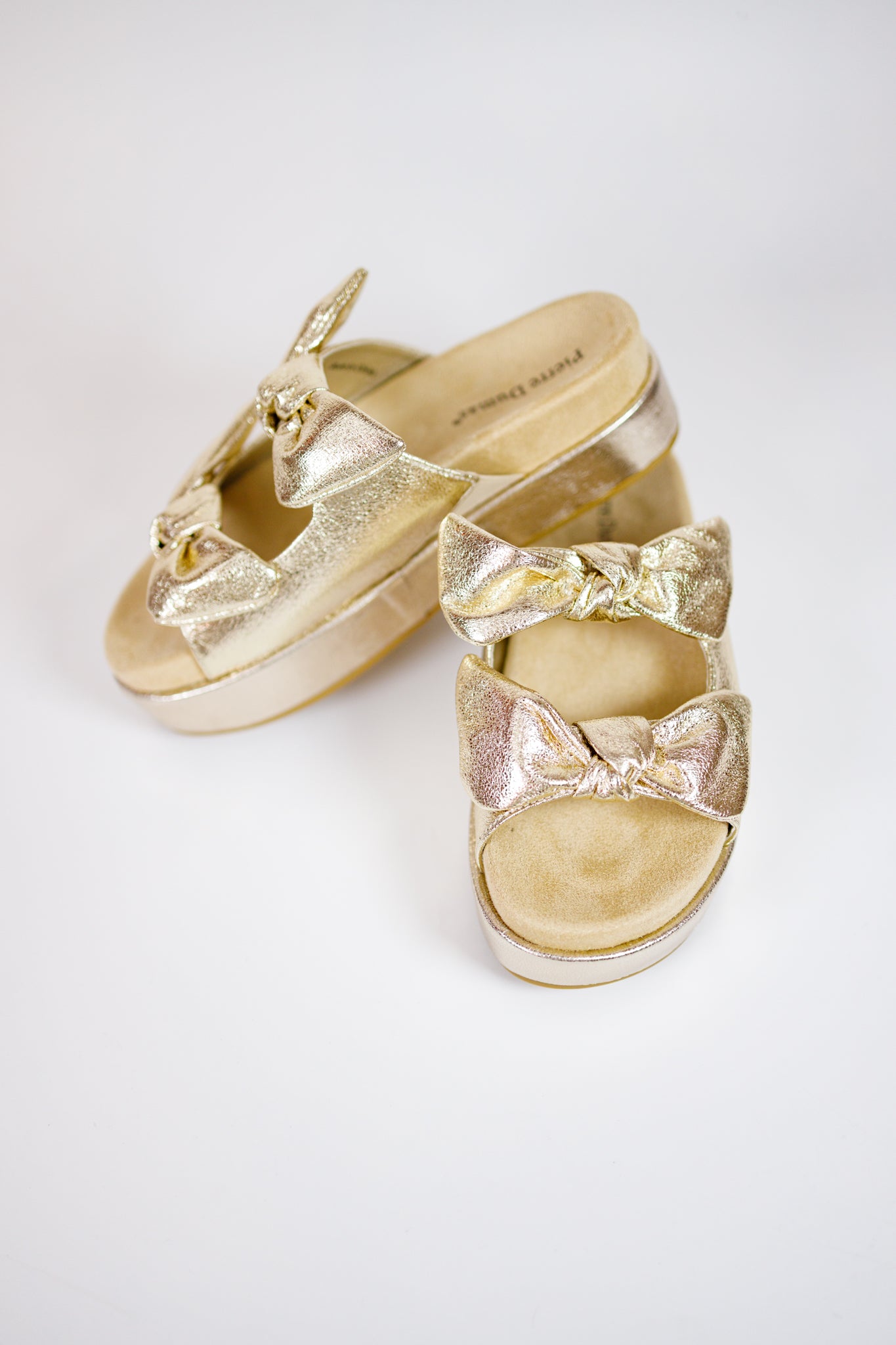 Bow Knot Double Band Platform Sandal Jaxe + Grace Boutique