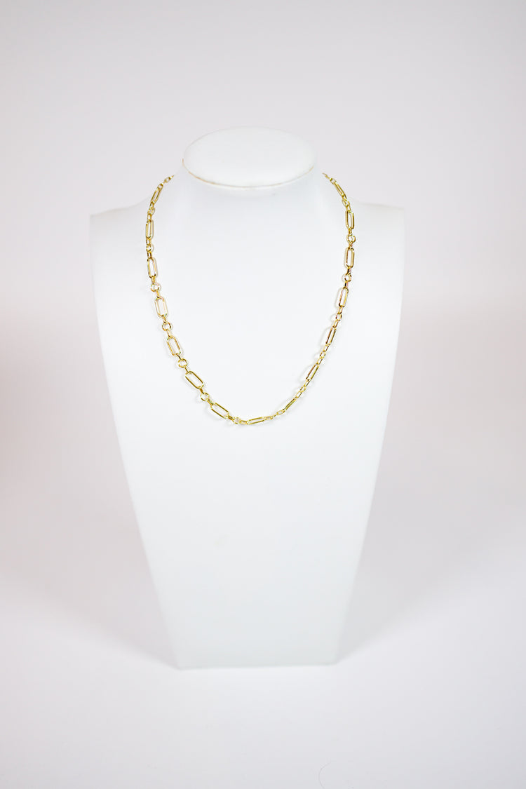 Gold Oval Link Chain Necklace Jaxe + Grace Boutique