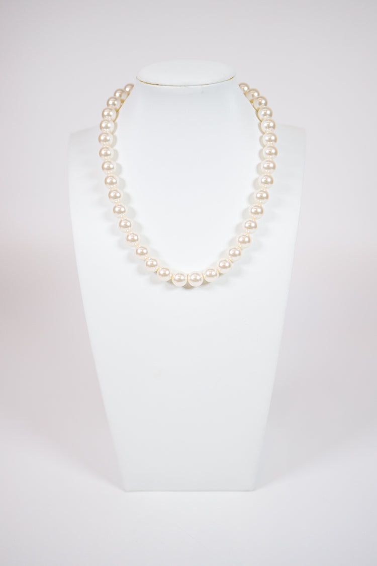 French Style Glass Pearl Strand Necklace Jaxe + Grace Boutique