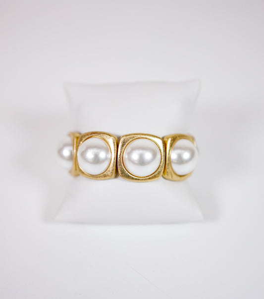 Pearl Vintage Stretch Bracelet Jaxe + Grace Boutique