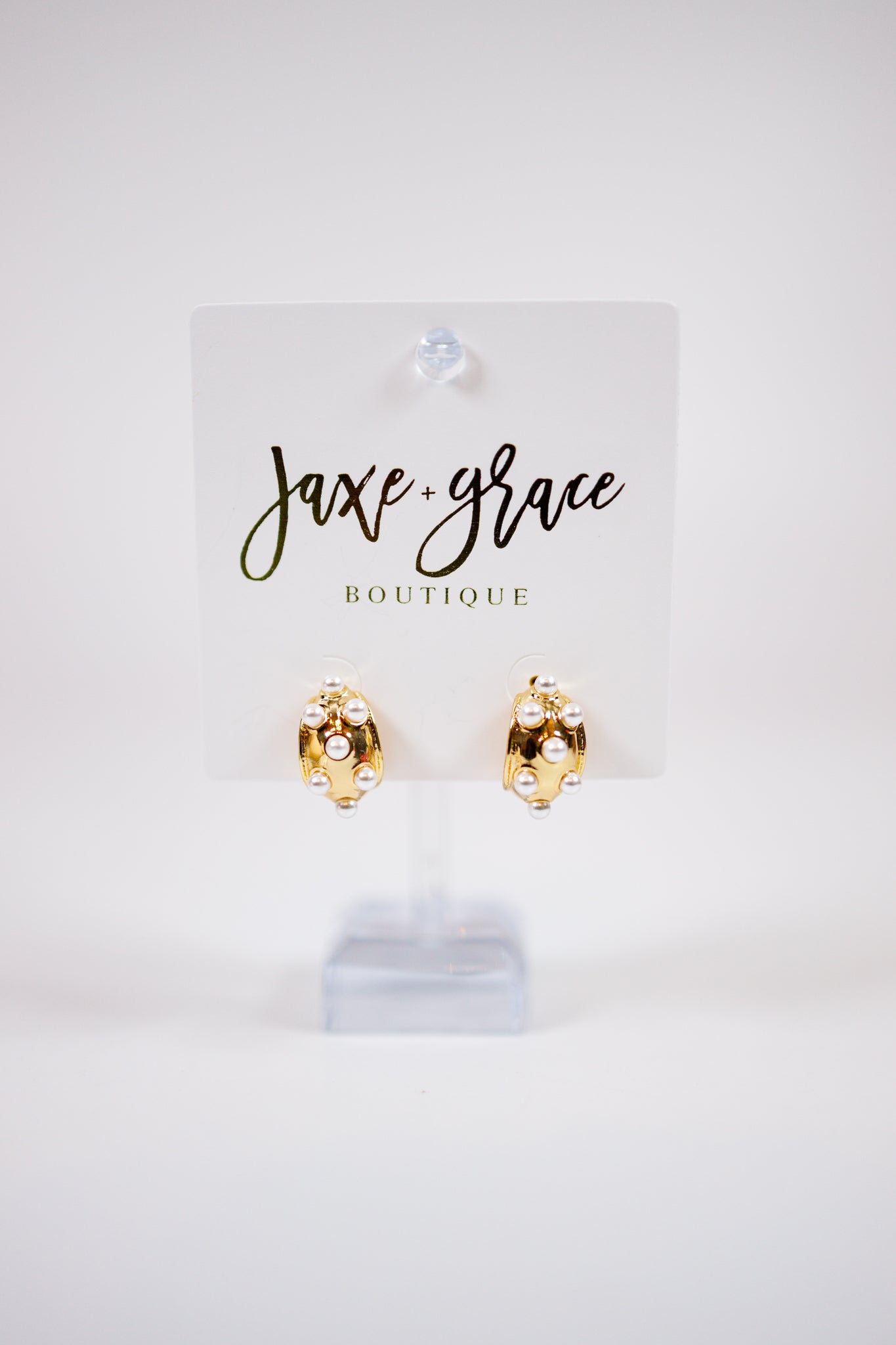 Elegant Vintage Pearl Drop Earrings Jaxe + Grace Boutique