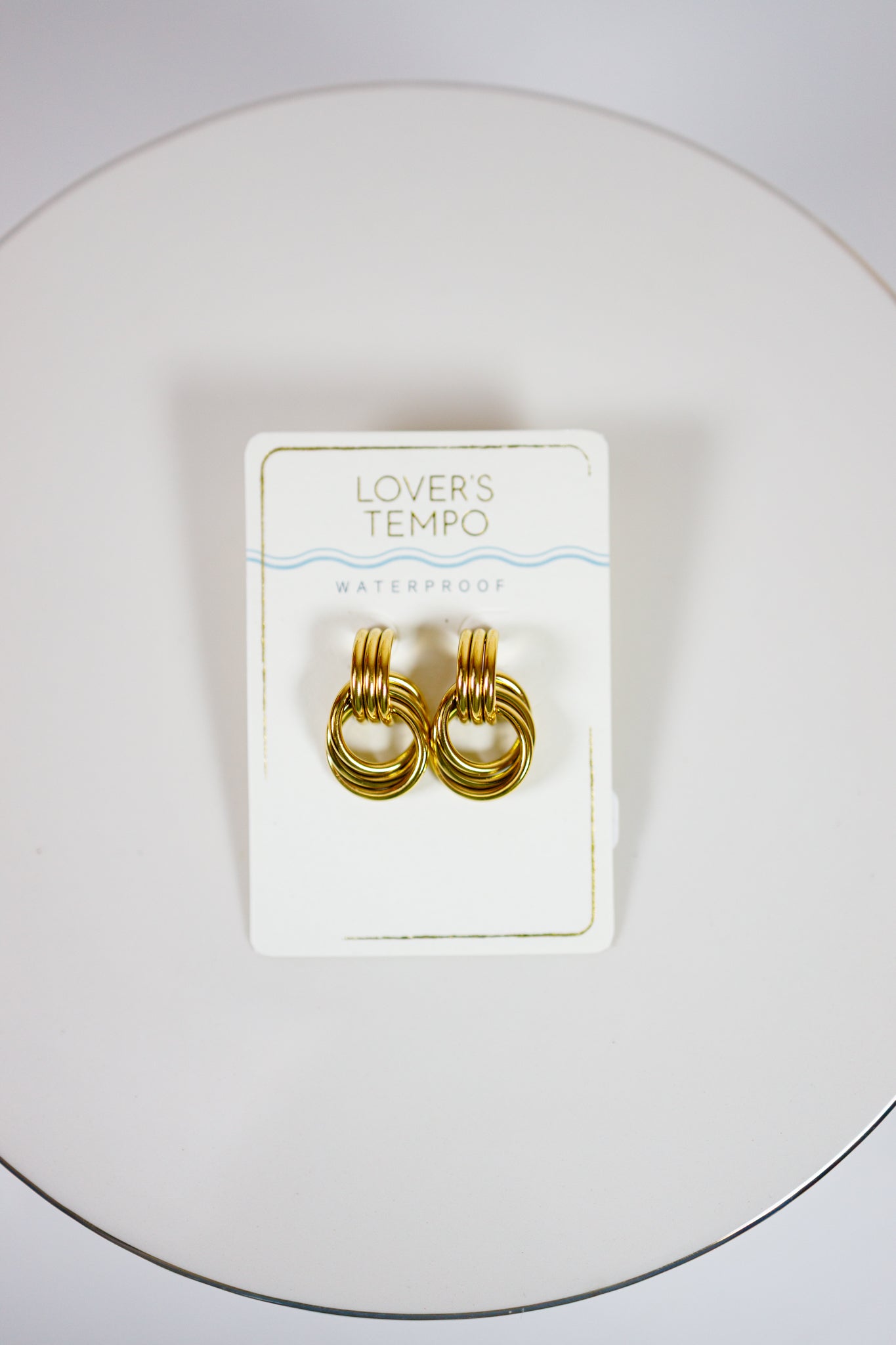 Gold Layered Knocker Earrings Jaxe + Grace Boutique