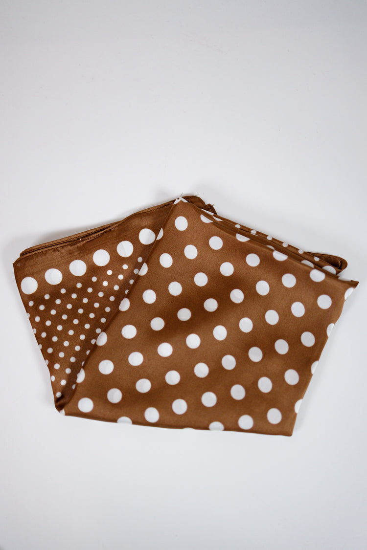 Ombre Polka Dot Print Satin Square Scarf Jaxe + Grace Boutique