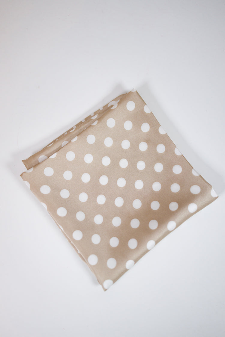 Ombre Polka Dot Print Satin Square Scarf Jaxe + Grace Boutique