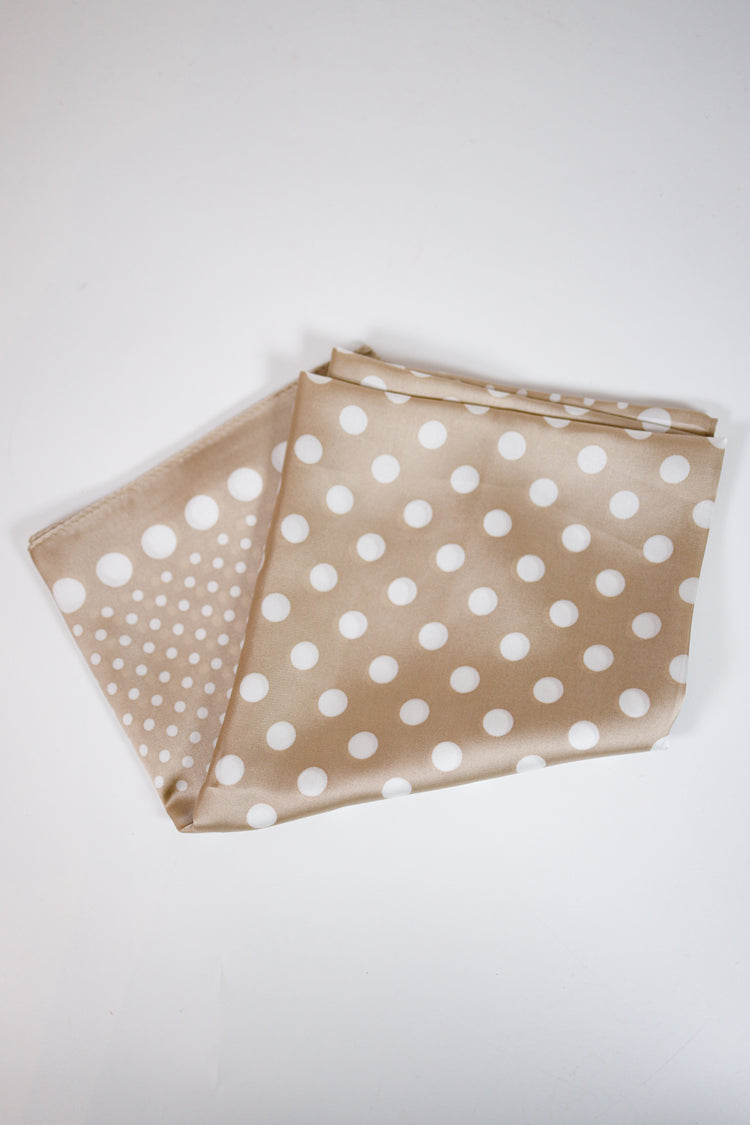 Ombre Polka Dot Print Satin Square Scarf Jaxe + Grace Boutique