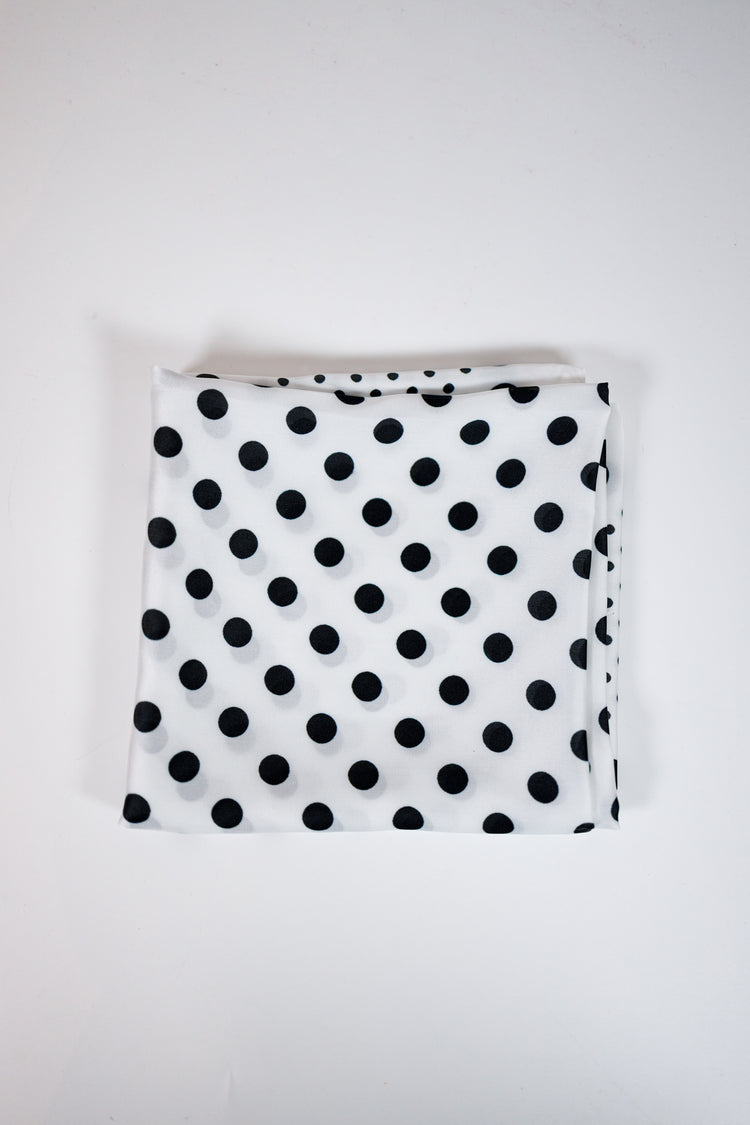 Ombre Polka Dot Print Satin Square Scarf Jaxe + Grace Boutique