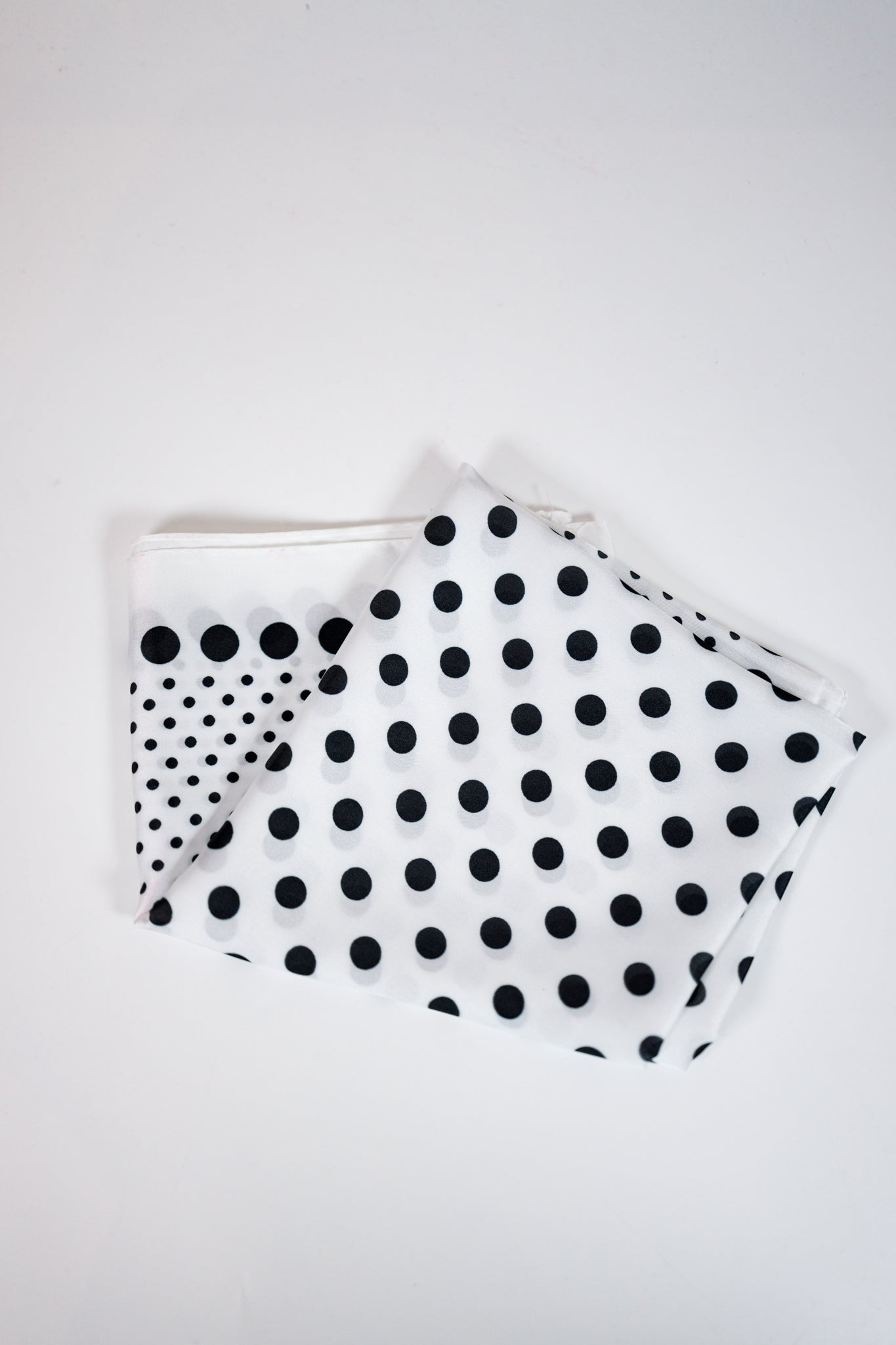 Ombre Polka Dot Print Satin Square Scarf Jaxe + Grace Boutique
