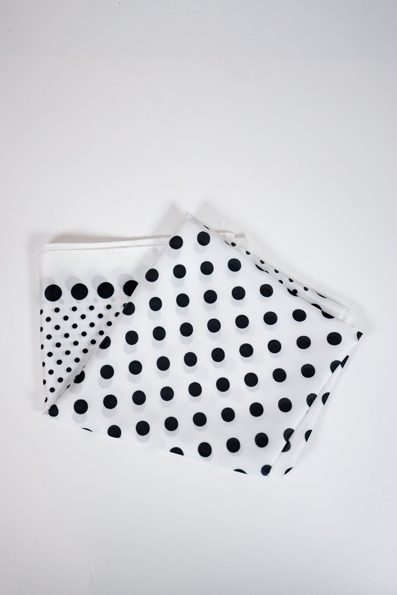 Ombre Polka Dot Print Satin Square Scarf Jaxe + Grace Boutique