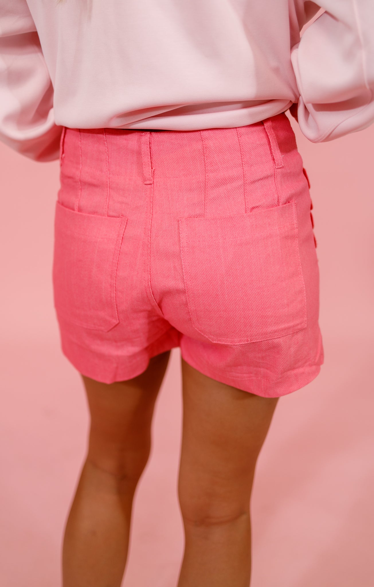 Colette Scallop Pocket Shorts, PINK Jaxe + Grace Boutique