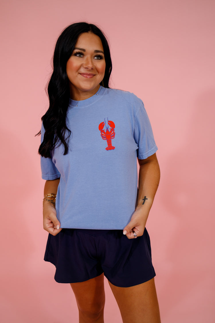 Crawfish Cutie Graphic Tee Al + Gray Graphic Tees