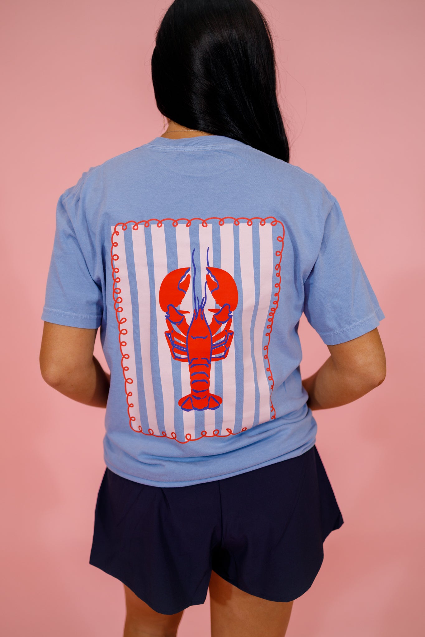 Crawfish Cutie Graphic Tee Al + Gray Graphic Tees