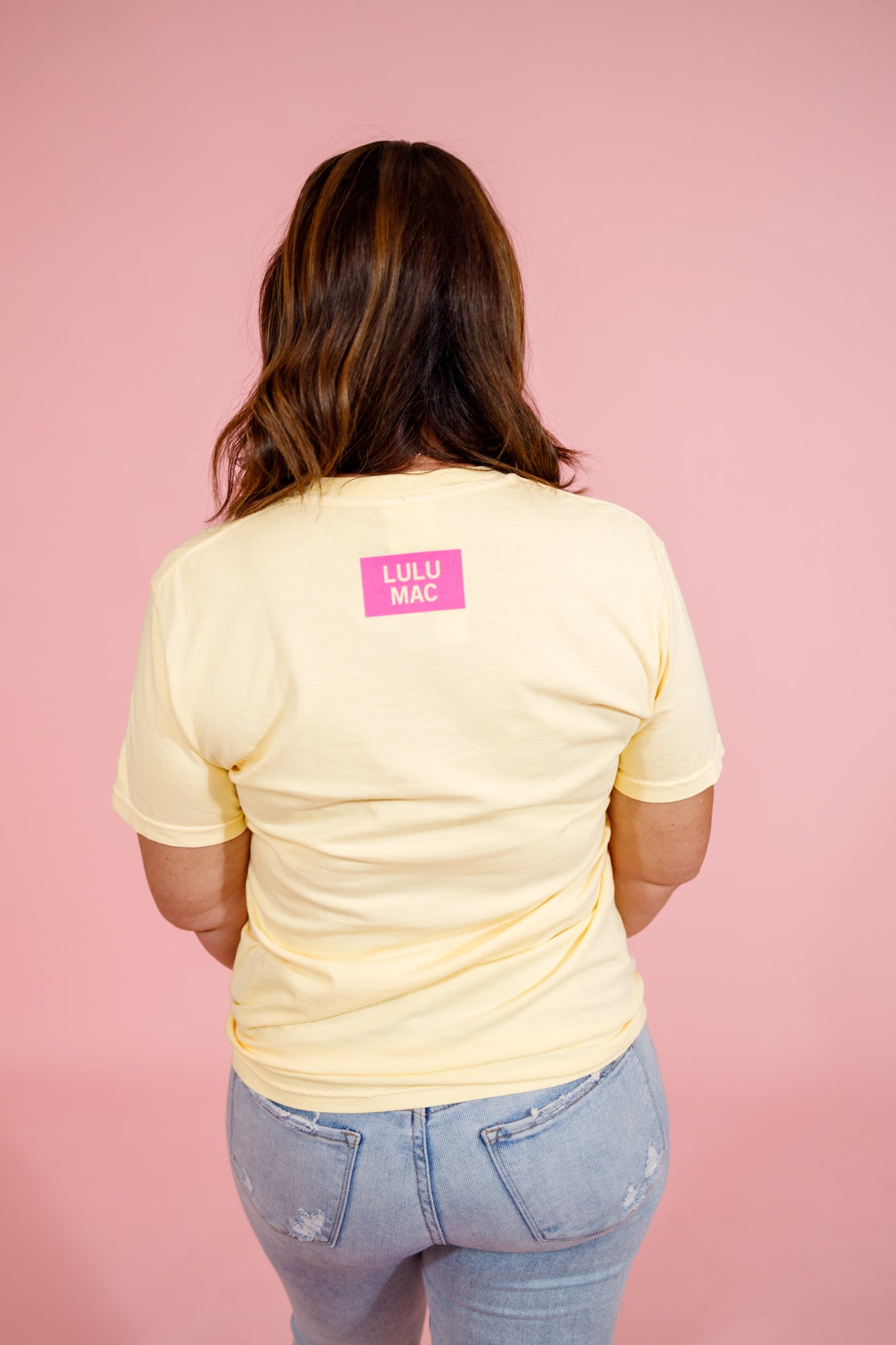 LULU MAC - Stripe Yellow Comfort Color Tee Jaxe + Grace Boutique