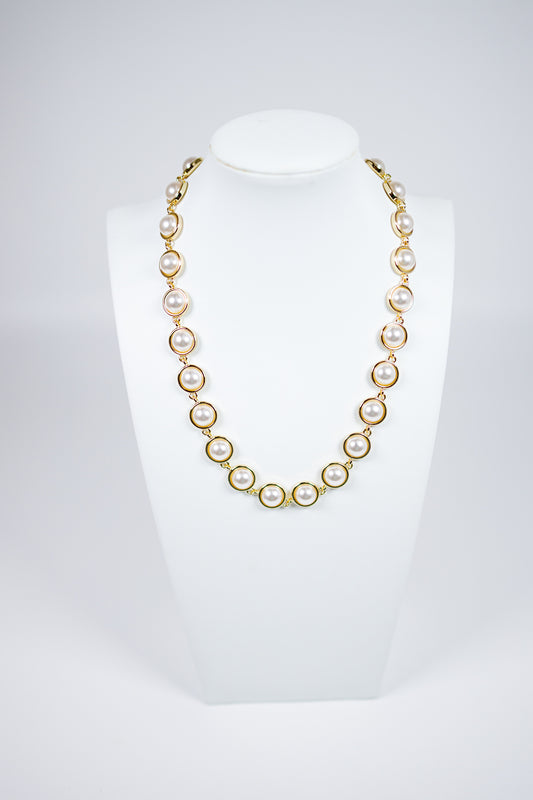 Pearl and Gold Layering Necklace Jaxe + Grace Boutique
