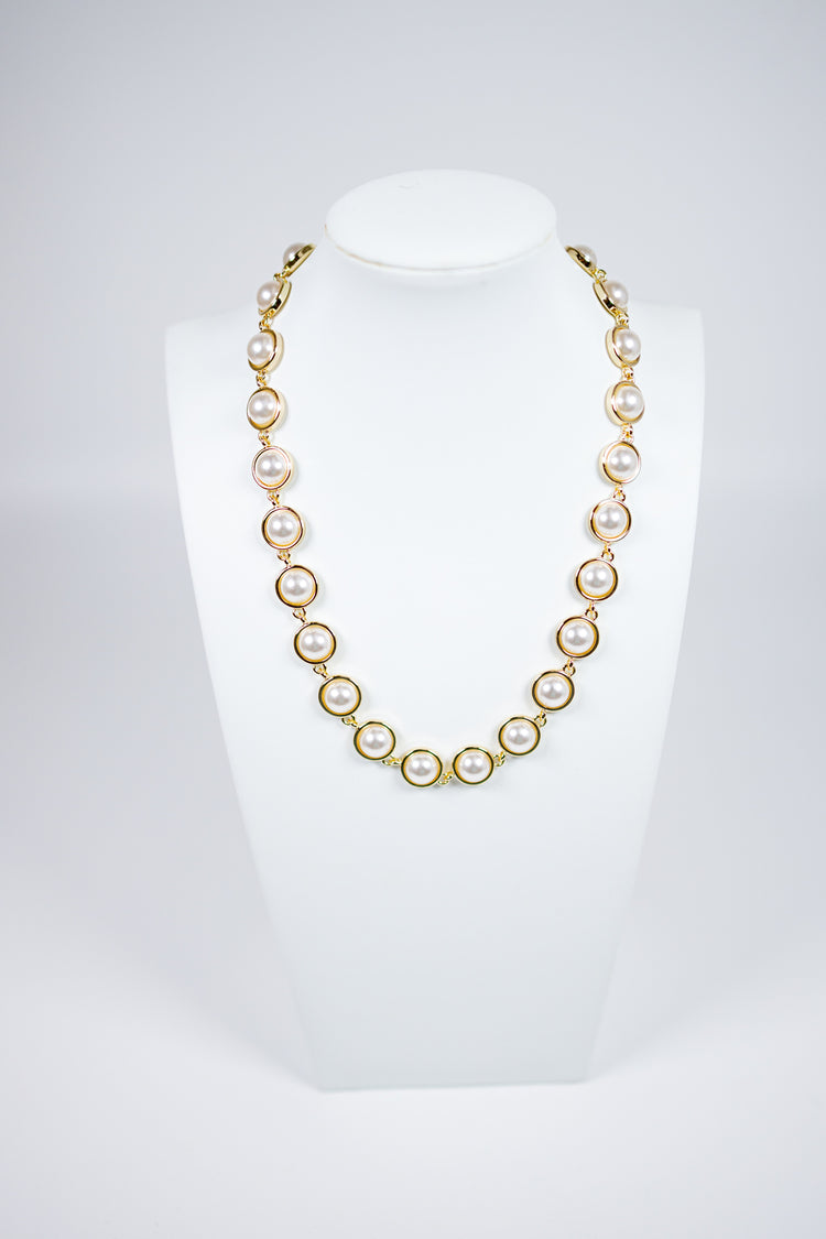 Pearl and Gold Layering Necklace Jaxe + Grace Boutique