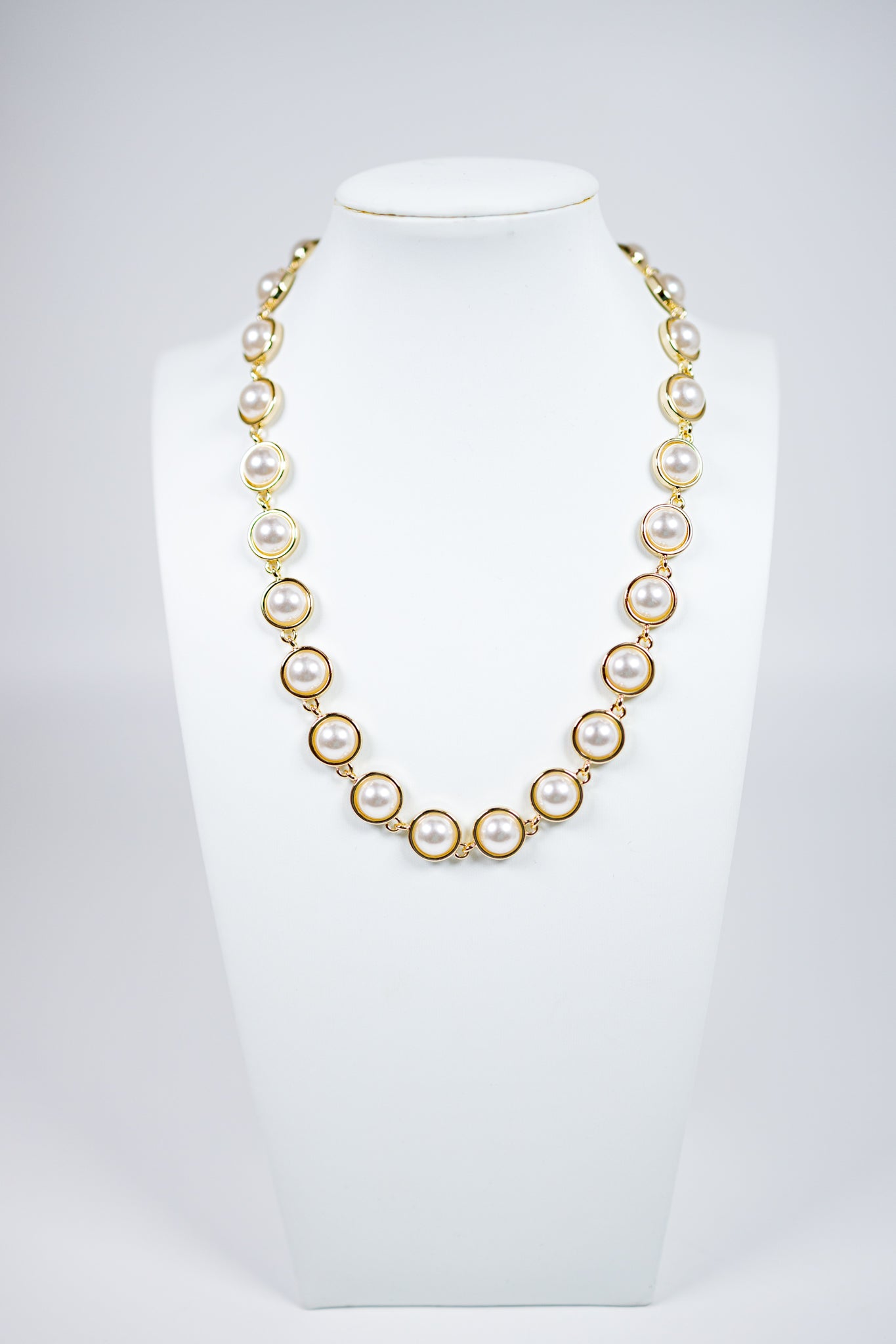 Pearl and Gold Layering Necklace Jaxe + Grace Boutique