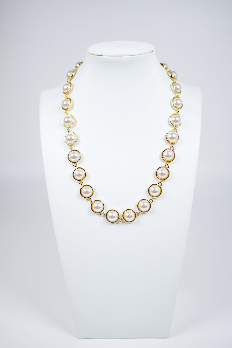 Pearl and Gold Layering Necklace Jaxe + Grace Boutique