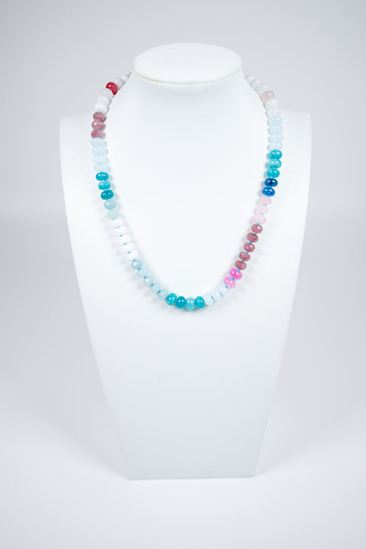 Natural Agate Gemstone Necklace, VARIOUS Jaxe + Grace Boutique