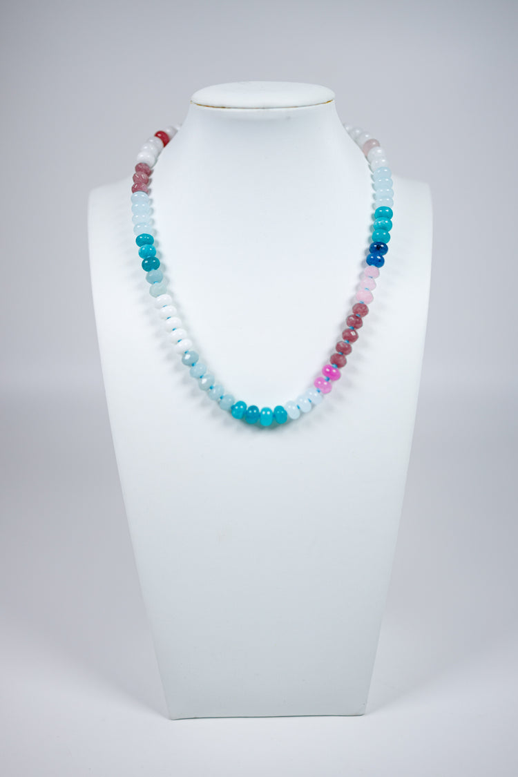 Natural Agate Gemstone Necklace, VARIOUS Jaxe + Grace Boutique