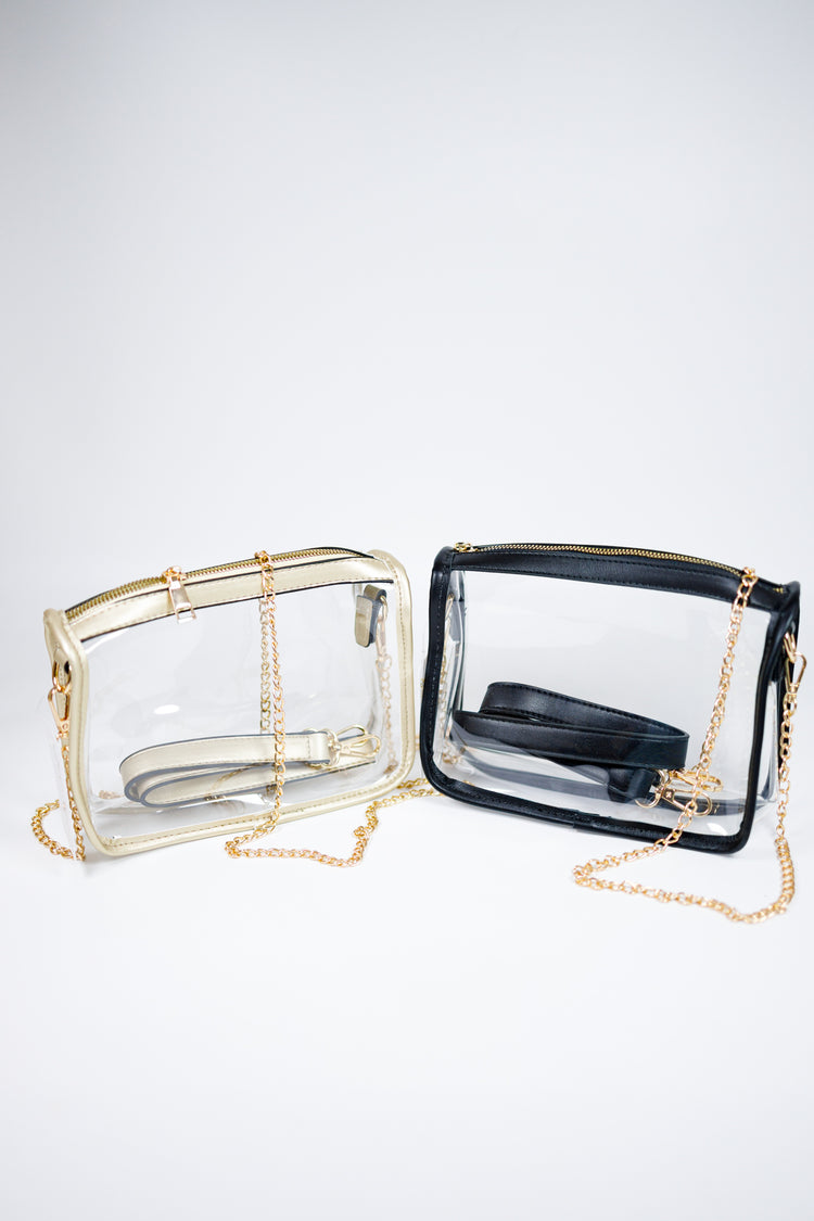 Premium Clear Stadium Satchel Bag, VARIOUS Jaxe + Grace Boutique