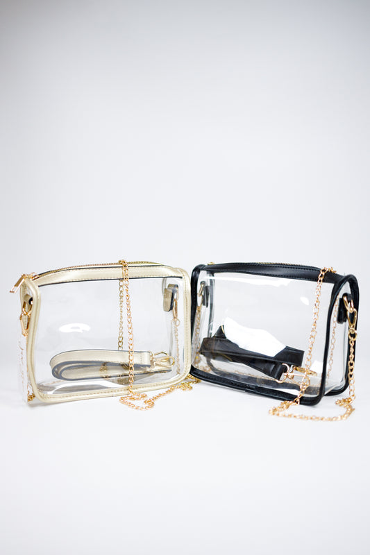 Premium Clear Stadium Satchel Bag, VARIOUS Jaxe + Grace Boutique