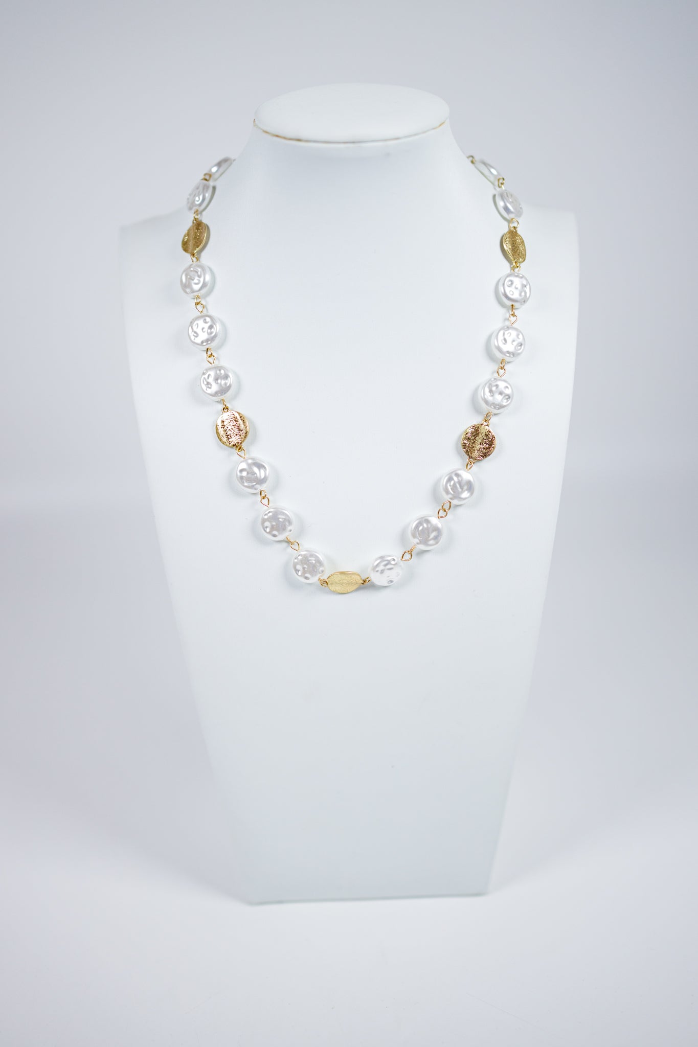 Freshwater Pearl and Gold Necklace Jaxe + Grace Boutique
