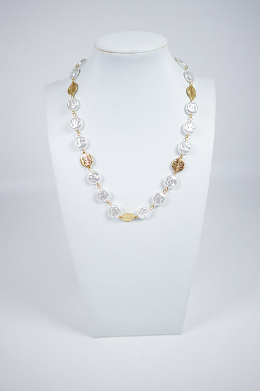Freshwater Pearl and Gold Necklace Jaxe + Grace Boutique