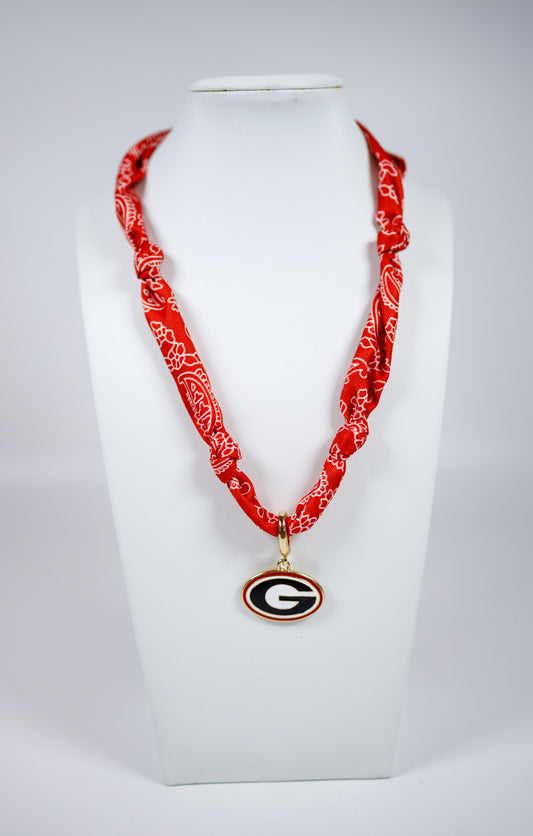 Georgia Bandana Scarf Necklace Jaxe + Grace Boutique