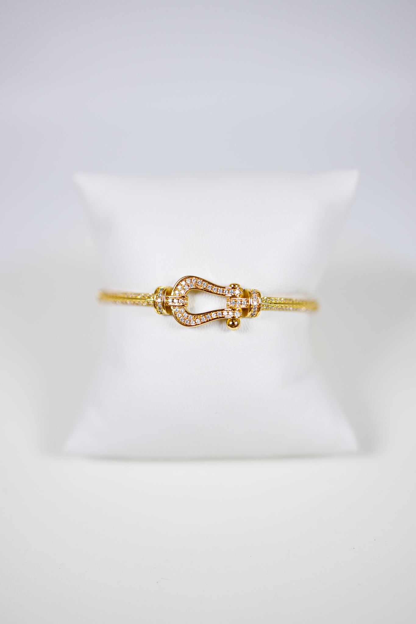 Pave Horseshoe Bangle Bracelet Jaxe + Grace Boutique