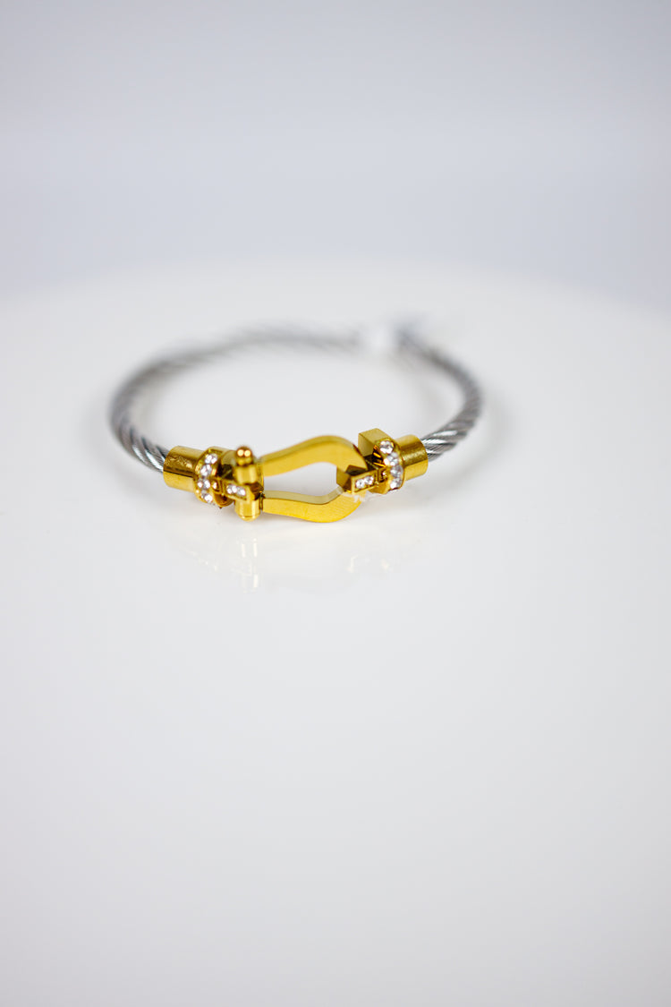 Horsebit Rope Wire Bangle Bracelet, VARIOUS Jaxe + Grace Boutique