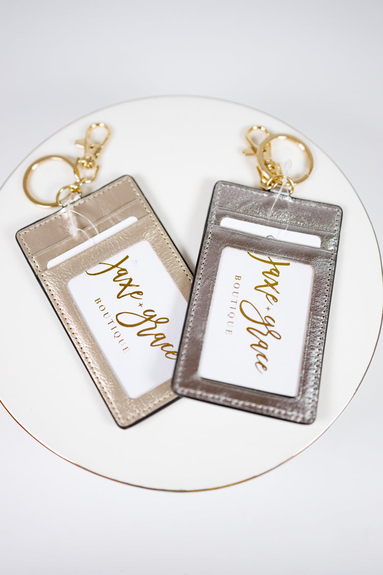 ID Holder Keychain, VARIOUS Jaxe + Grace Boutique